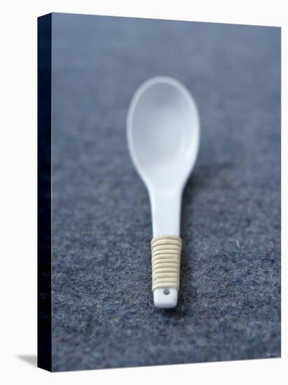 White Asian Soup Spoon-Jean Cazals-Stretched Canvas