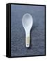 White Asian Soup Spoon-Jean Cazals-Framed Stretched Canvas