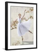 White Ballerina-Teo Rizzardi-Framed Giclee Print