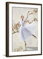 White Ballerina-Teo Rizzardi-Framed Giclee Print