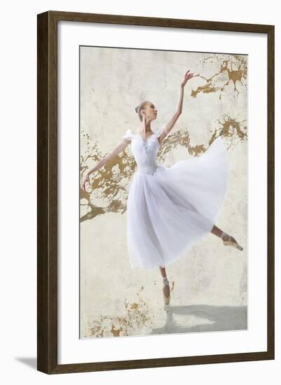 White Ballerina-Teo Rizzardi-Framed Giclee Print