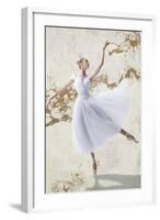 White Ballerina-Teo Rizzardi-Framed Giclee Print