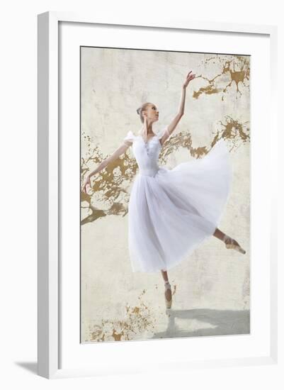 White Ballerina-Teo Rizzardi-Framed Giclee Print