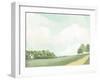 White Barn By The Lake-Leah Straastma-Framed Art Print