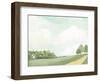 White Barn By The Lake-Leah Straastma-Framed Art Print