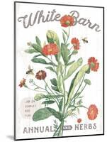 White Barn Flowers IV-Sue Schlabach-Mounted Art Print