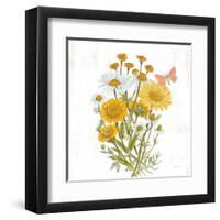 White Barn Flowers X Sq-Sue Schlabach-Framed Art Print