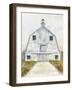 White Barn Gray Trim 1-Patti Bishop-Framed Art Print