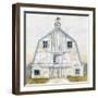 White Barn Gray Trim 2-Patti Bishop-Framed Art Print
