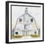 White Barn Gray Trim 2-Patti Bishop-Framed Art Print