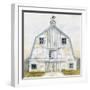 White Barn Gray Trim 2-Patti Bishop-Framed Art Print