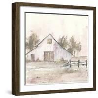 White Barn II-Chris Paschke-Framed Art Print