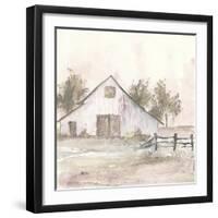 White Barn II-Chris Paschke-Framed Art Print