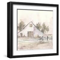 White Barn II-Chris Paschke-Framed Art Print