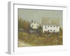 White Barn II-Marilyn Wendling-Framed Art Print