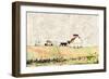 White Barn in the Field-Ynon Mabat-Framed Art Print