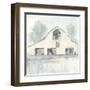 White Barn V-Chris Paschke-Framed Art Print