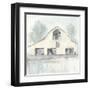 White Barn V-Chris Paschke-Framed Art Print