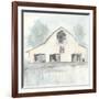 White Barn V-Chris Paschke-Framed Art Print