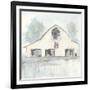 White Barn V-Chris Paschke-Framed Art Print