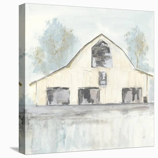 White Barn V-Chris Paschke-Stretched Canvas