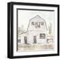 White Barn VI-Chris Paschke-Framed Art Print