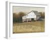 White Barn View I-Tim O'toole-Framed Art Print