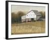 White Barn View I-Tim O'toole-Framed Art Print