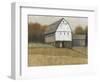 White Barn View II-Tim O'toole-Framed Art Print