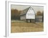 White Barn View II-Tim O'toole-Framed Art Print