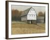 White Barn View II-Tim O'toole-Framed Art Print