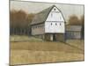 White Barn View II-Tim O'toole-Mounted Art Print