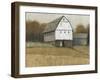 White Barn View II-Tim O'toole-Framed Art Print