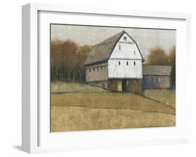 White Barn View II-Tim O'toole-Framed Art Print