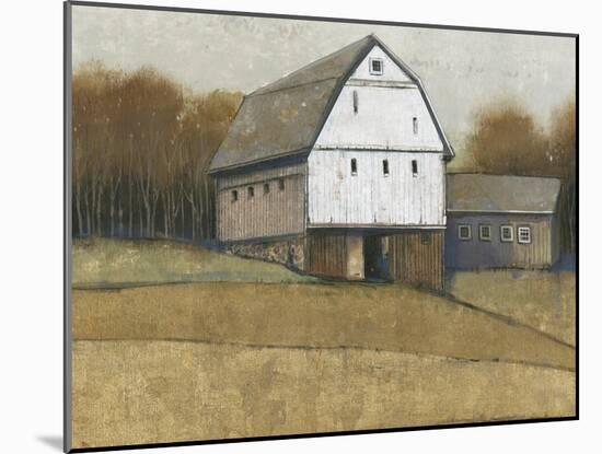 White Barn View II-Tim O'toole-Mounted Art Print