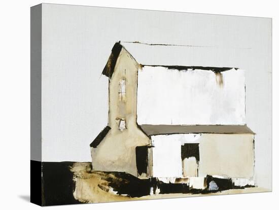 White Barn-Sandra Pratt-Stretched Canvas