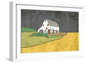 White Barn-Ynon Mabat-Framed Art Print