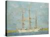 White Barque-Henry Scott Tuke-Stretched Canvas