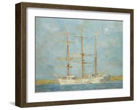 White Barque-Henry Scott Tuke-Framed Giclee Print