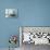 White Bathroom Interior with Concrete Walls and Tiled Floor-PlusONE-Photographic Print displayed on a wall