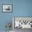 White Bathroom Interior with Concrete Walls and Tiled Floor-PlusONE-Framed Photographic Print displayed on a wall