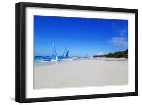 White Beach, Boracay Island, the Visayas, Philippines, Southeast Asia-Christian-Framed Photographic Print