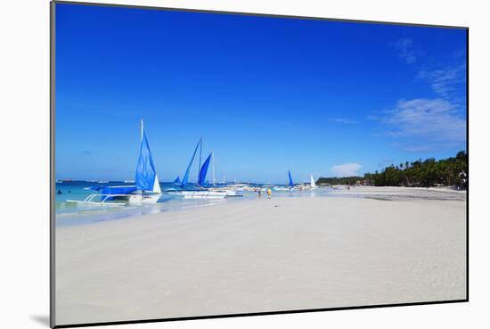 White Beach, Boracay Island, the Visayas, Philippines, Southeast Asia-Christian-Mounted Photographic Print