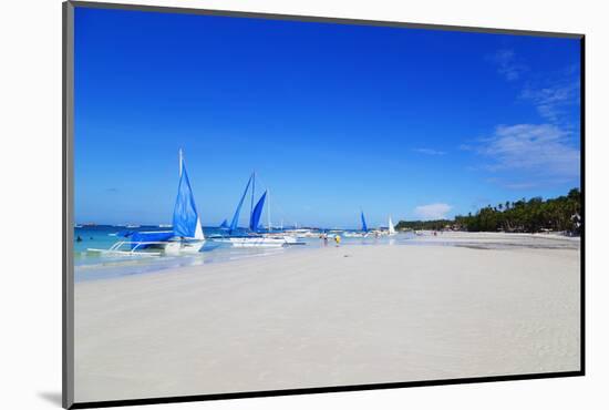 White Beach, Boracay Island, the Visayas, Philippines, Southeast Asia-Christian-Mounted Photographic Print