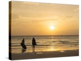 White Beach, Boracay, the Visayas, Philippines, Southeast Asia, Asia-Ben Pipe-Stretched Canvas