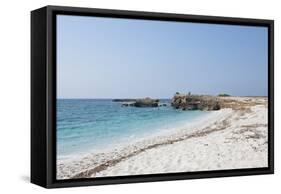 White Beach of is Arutas, Cabras, Sardinia, Italy-Guido Cozzi-Framed Stretched Canvas