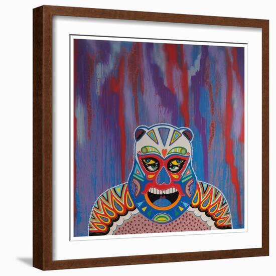 White Bear-KASHINK-Framed Art Print