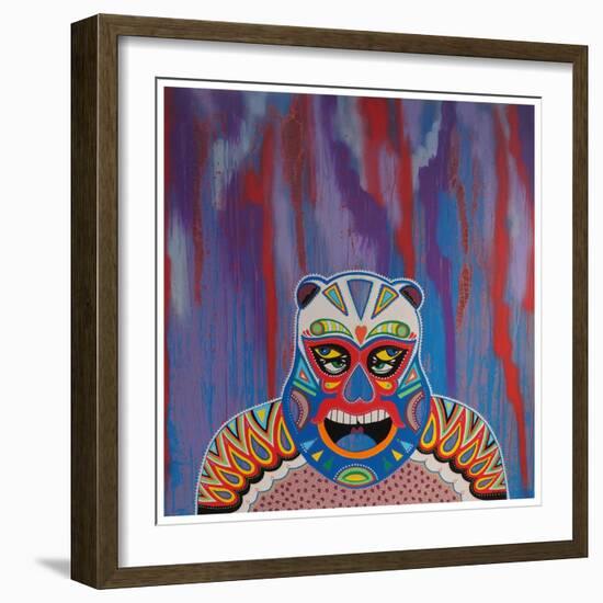 White Bear-KASHINK-Framed Art Print