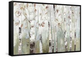 White Birch Forest-Allison Pearce-Framed Stretched Canvas