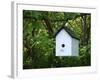 White Birdhouse-Anna Miller-Framed Photographic Print